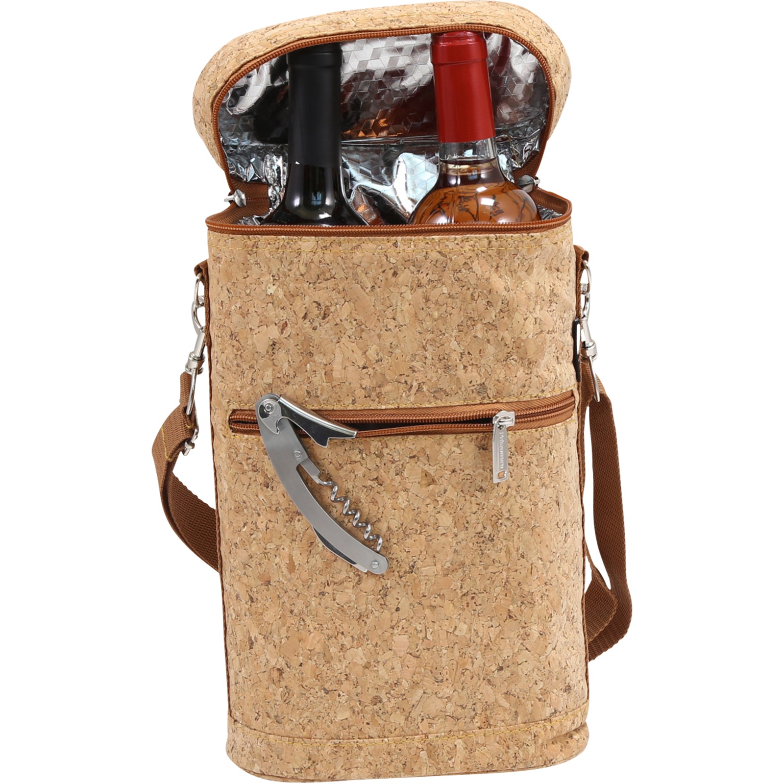 Cork Two Bottle Carrier Brandy - Primeware Inc.