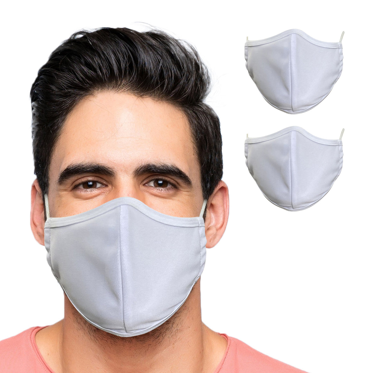 Reusable Plain Face Mask for Adults (2-pack) - Primeware Inc.
