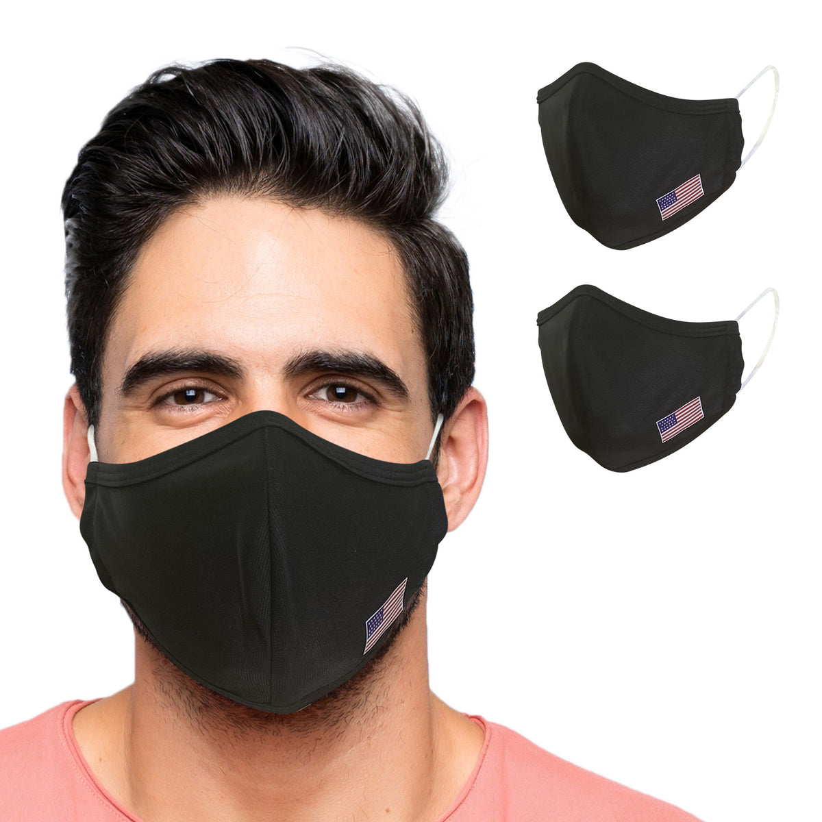 Luxury PU Leather Mask Designer Covers Men Women Dustproof Face