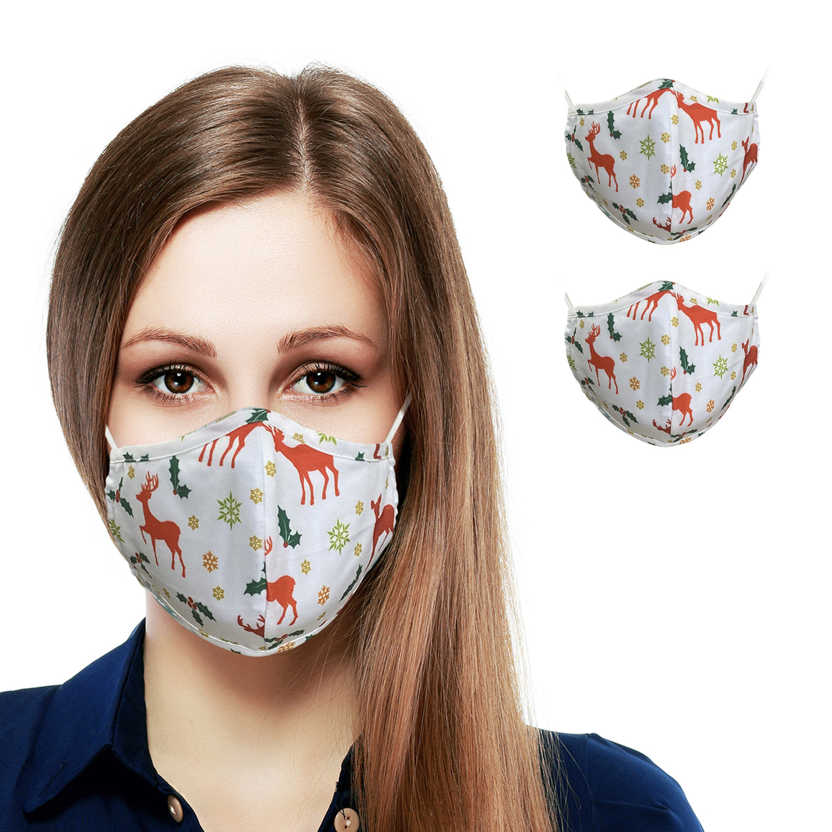Underlegen Stewart ø peeling Patterned Two Layer Reusable Face Masks for Adults (2-pack) - Primeware Inc.