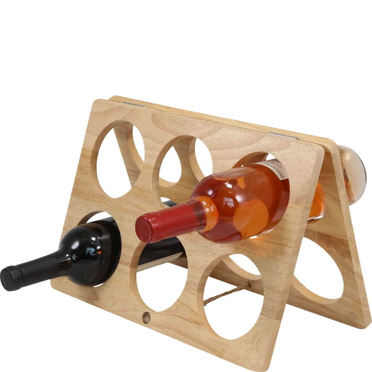 Foldable 6 Bottle Wine Rack - Primeware Inc.