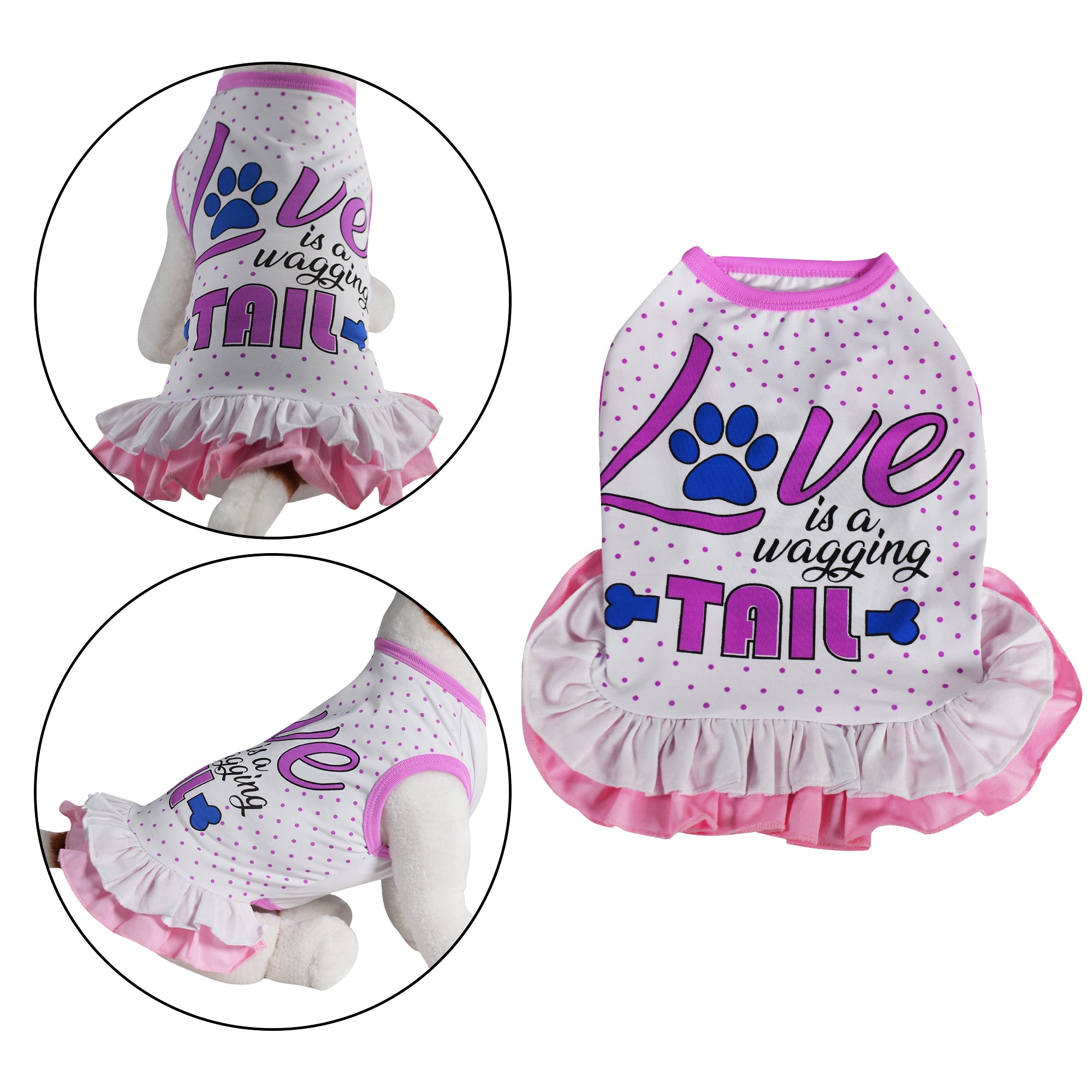 Love Is A Wagging Tail Dog Dress - Primeware Inc.