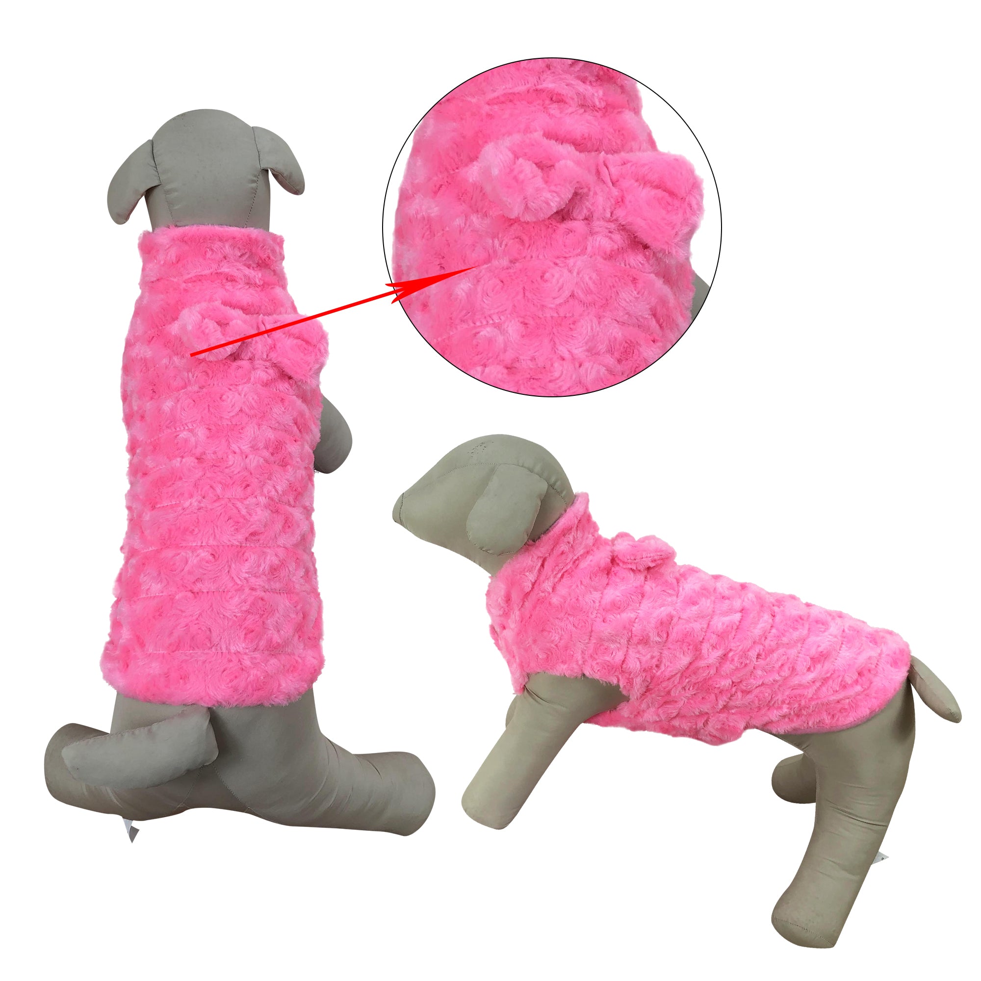 LV Fur Coat Pink - Lux Pet