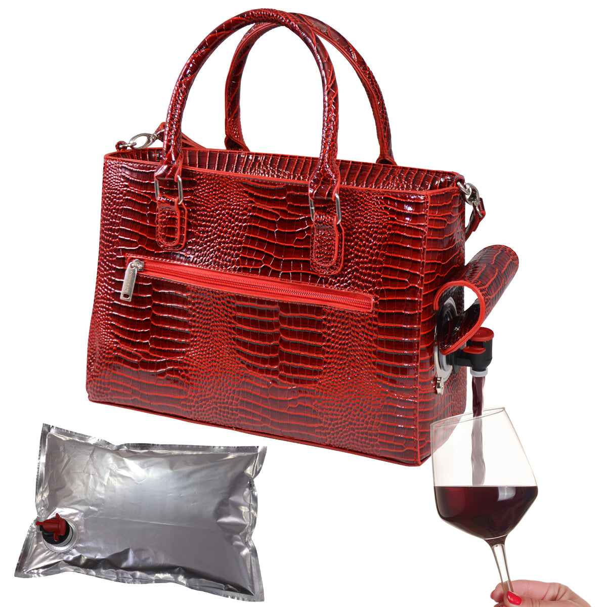 Wine Tote Bag with Hidden Dispenser – Tirrinia Store