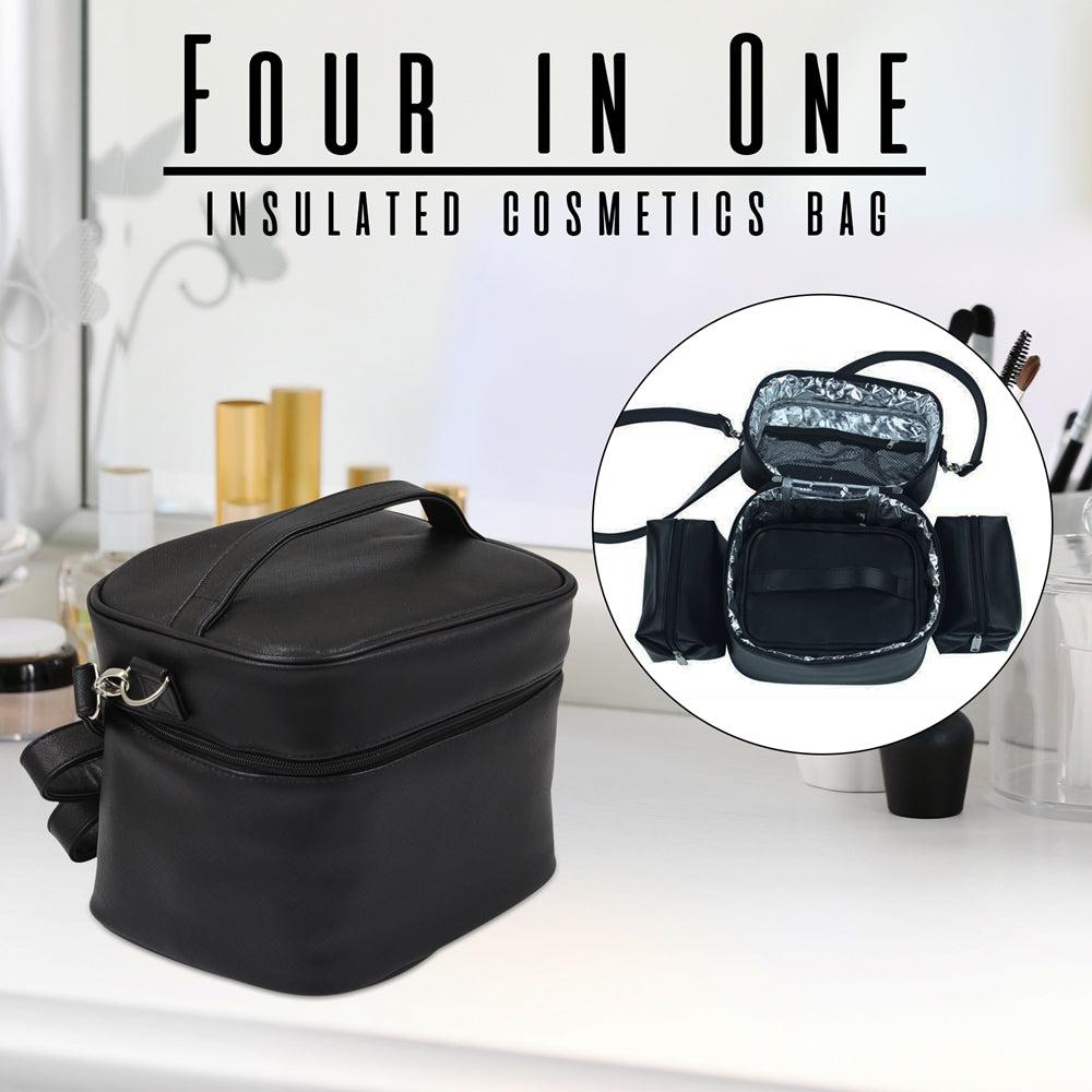 Primeware Mojito Four in One Insulated Cosmetics Bag, Black Birmingham