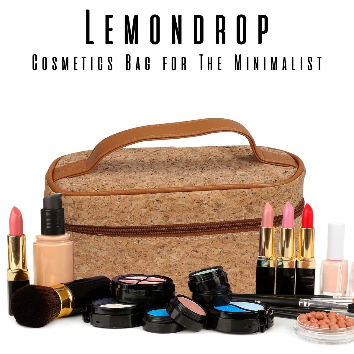Cork Cosmetics Bag Lemondrop - Primeware Inc.